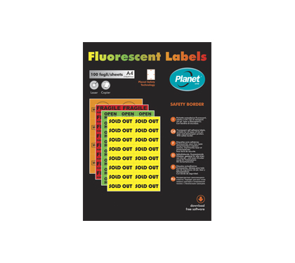 etichette fluorescenti